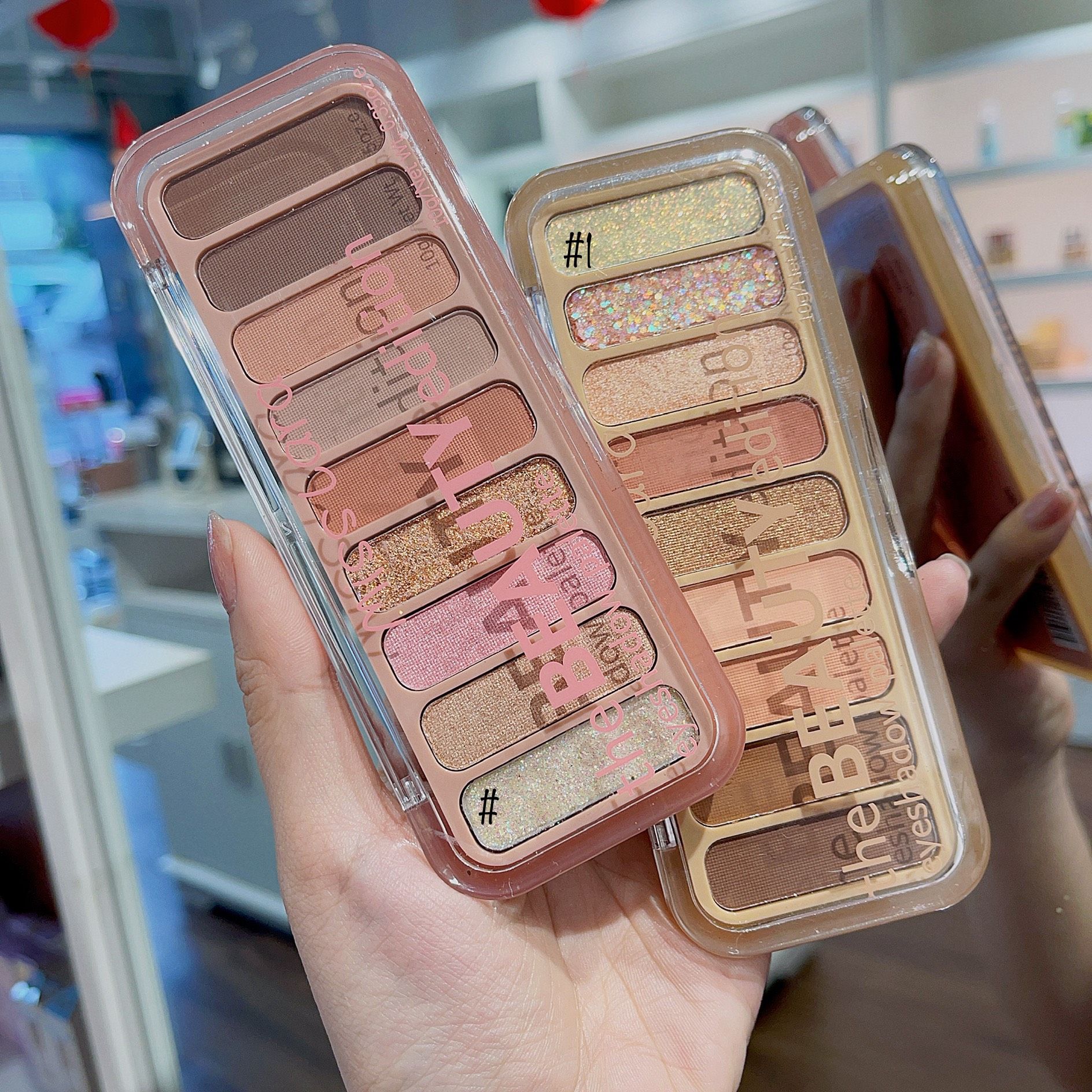 Bộ sưu tập bảng phấn mắt 9 ô mini Beauty edition thương hiệu Miss Lara