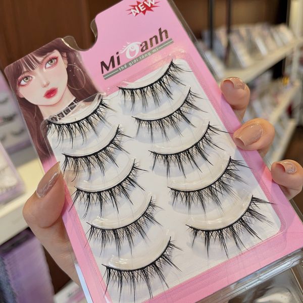 mã #009B Hộp lông mi giả 5 cặp làm bằng tóc tự nhiên (all new 2023) thương hiệu Mi Oanh