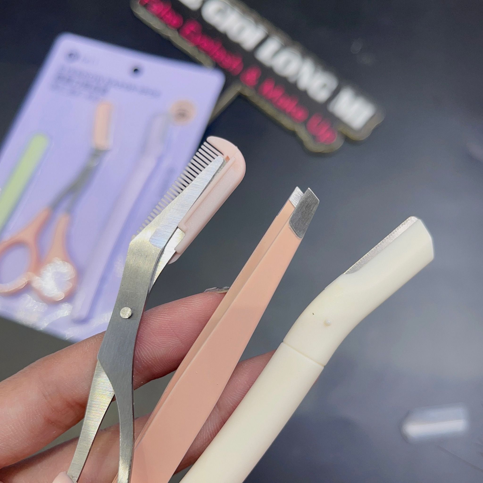 Set dao cạo chân mày 03 món siêu tiện lợi thương hiệu Keli