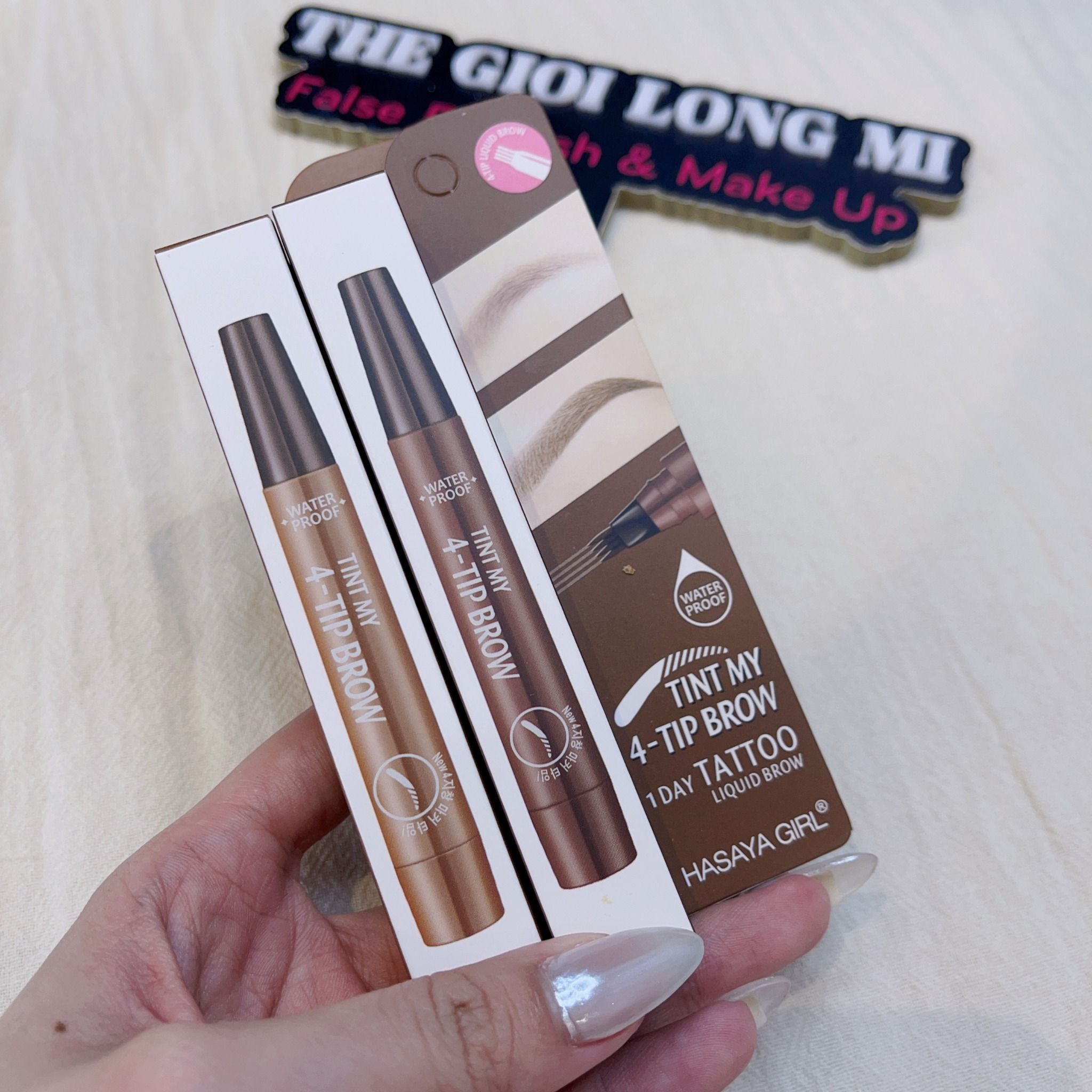 Tint my 4 tip brow bút kẻ điêu khắc chân mày phẩy sợi tự nhiên như thật thương hiệu Hayasa Girl