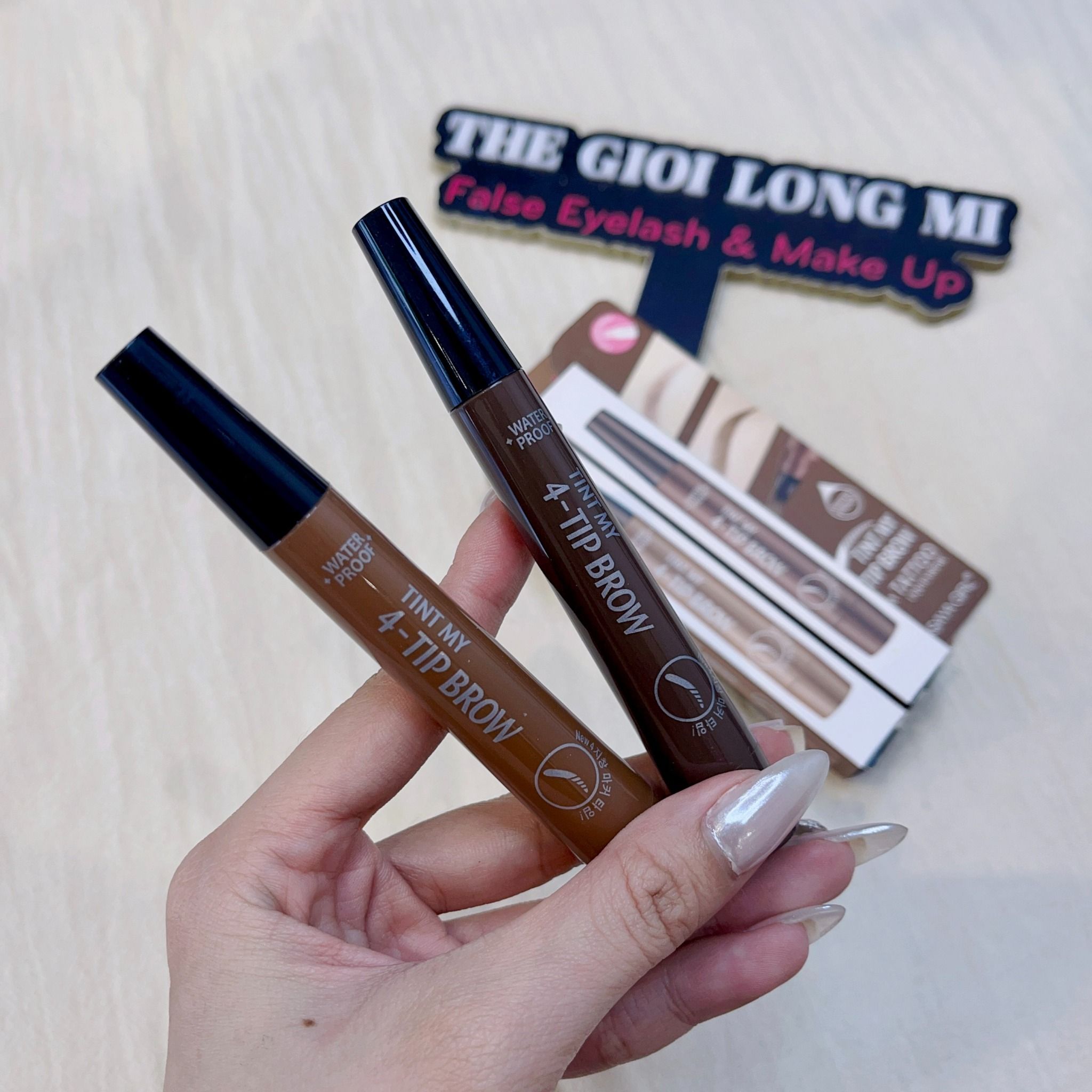 Tint my 4 tip brow bút kẻ điêu khắc chân mày phẩy sợi tự nhiên như thật thương hiệu Hayasa Girl