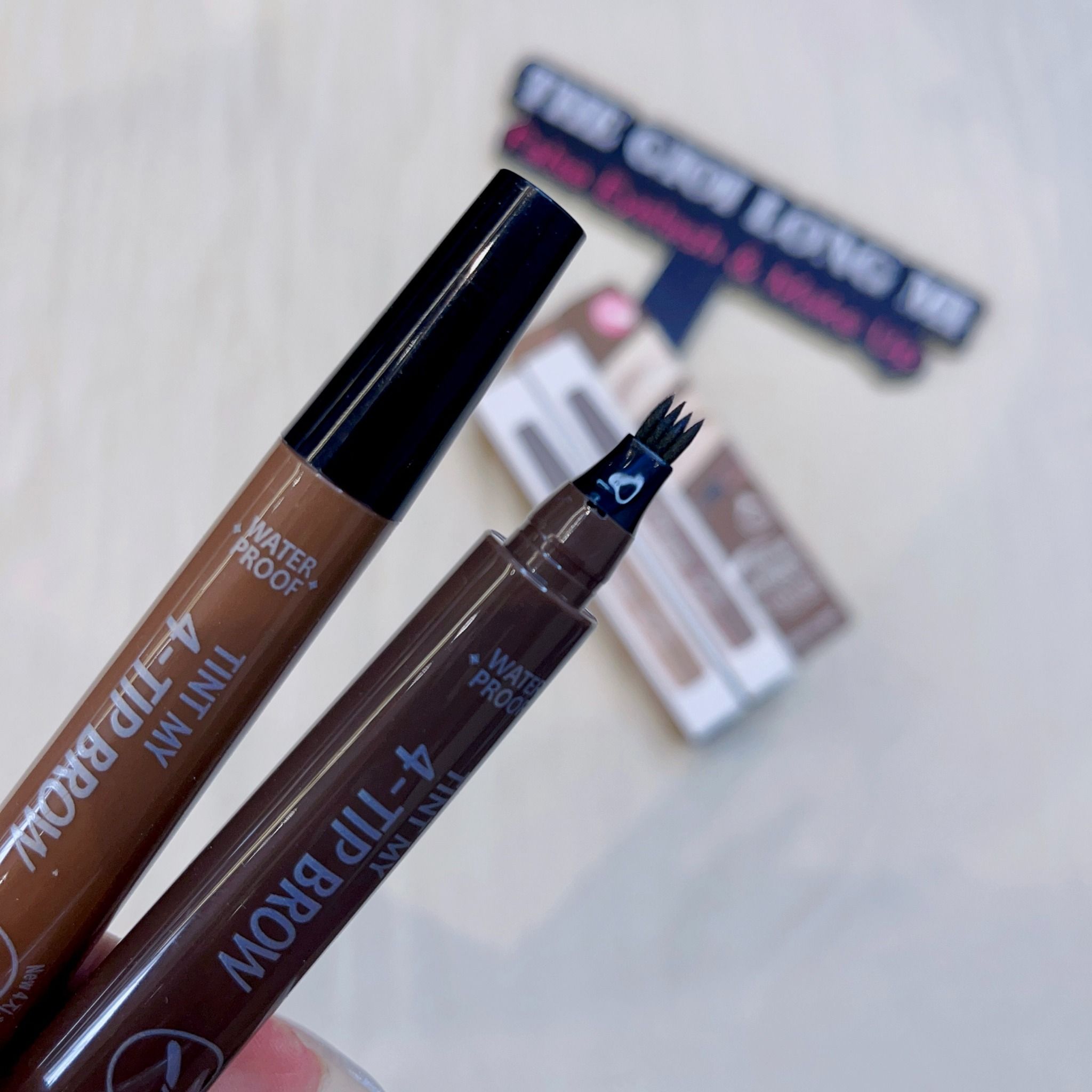 Tint my 4 tip brow bút kẻ điêu khắc chân mày phẩy sợi tự nhiên như thật thương hiệu Hayasa Girl