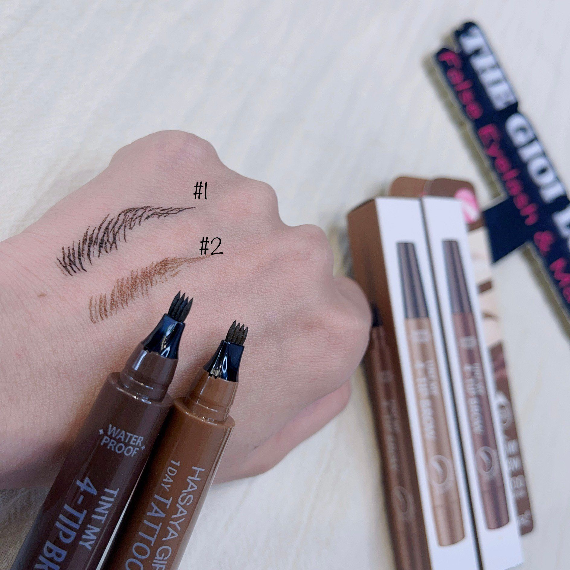 Tint my 4 tip brow bút kẻ điêu khắc chân mày phẩy sợi tự nhiên như thật thương hiệu Hayasa Girl