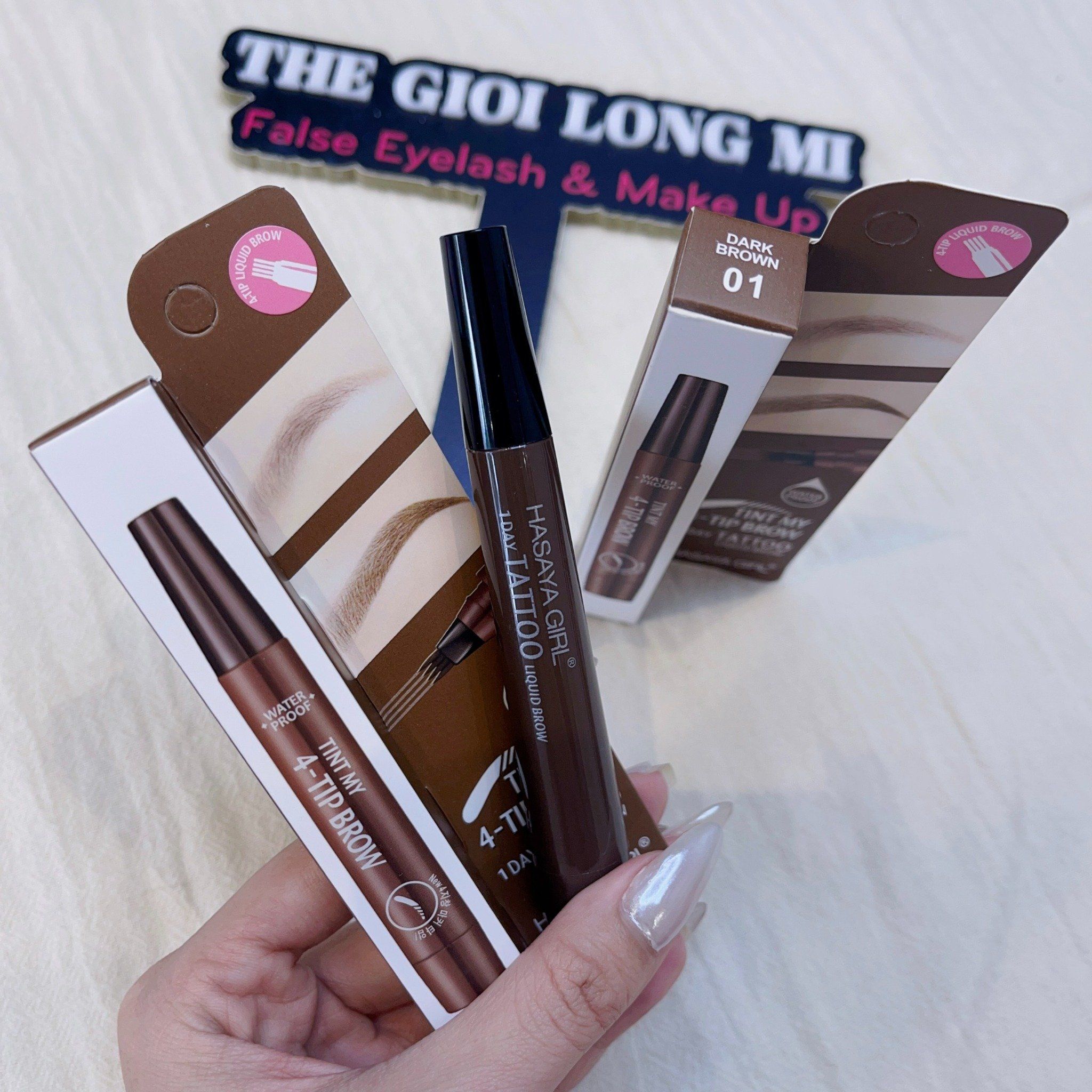 Tint my 4 tip brow bút kẻ điêu khắc chân mày phẩy sợi tự nhiên như thật thương hiệu Hayasa Girl