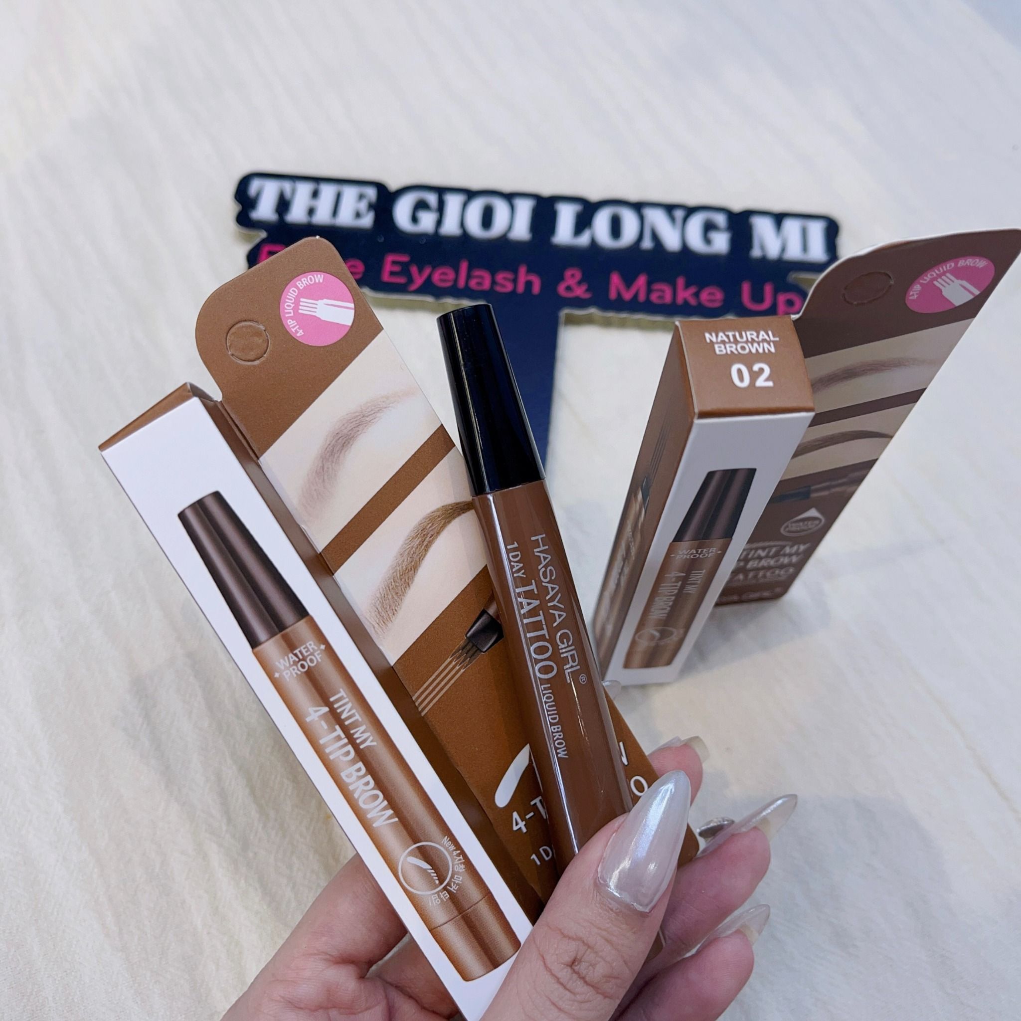 Tint my 4 tip brow bút kẻ điêu khắc chân mày phẩy sợi tự nhiên như thật thương hiệu Hayasa Girl