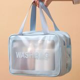  Washbag túi đựng mỹ phẩm 2 ngăn siêu rộng chất liệu pvc trong suốt chống thấm nước (21cm x 31cm x 15cm) 