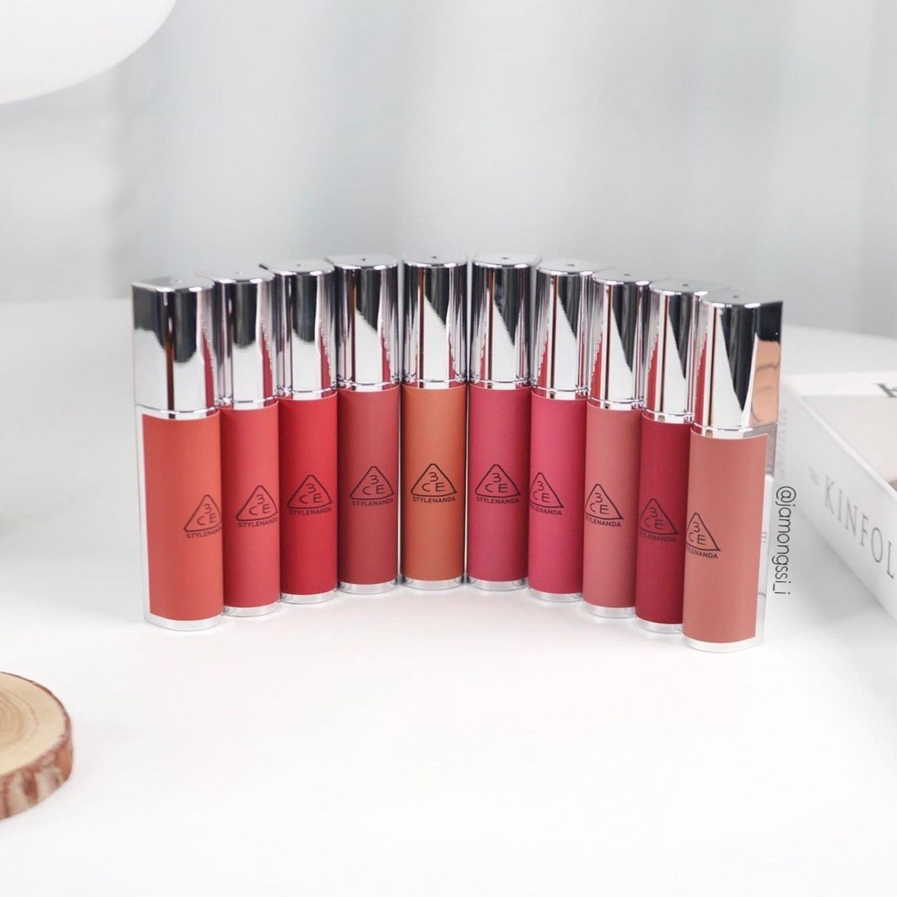 Hazy Lip Clay bộ sưu tập son kem nắp bạc hoàn toàn mới SS23 thương hiệu 3CE Stylenanda