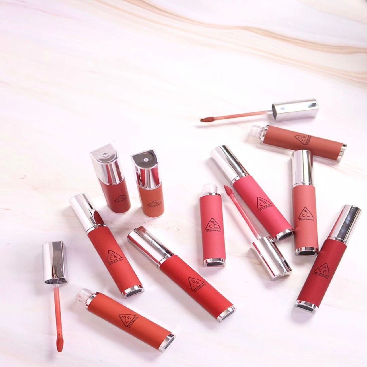 Hazy Lip Clay bộ sưu tập son kem nắp bạc hoàn toàn mới SS23 thương hiệu 3CE Stylenanda