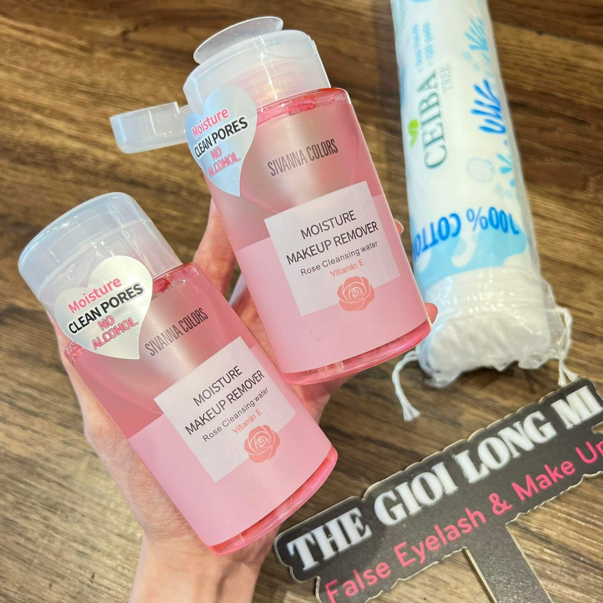 Moisture Clean Pores nước tẩy trang dưỡng ẩm chiết xuất từ hoa hồng thương hiệu Sivanna Colors (chính hãng Thái Lan)