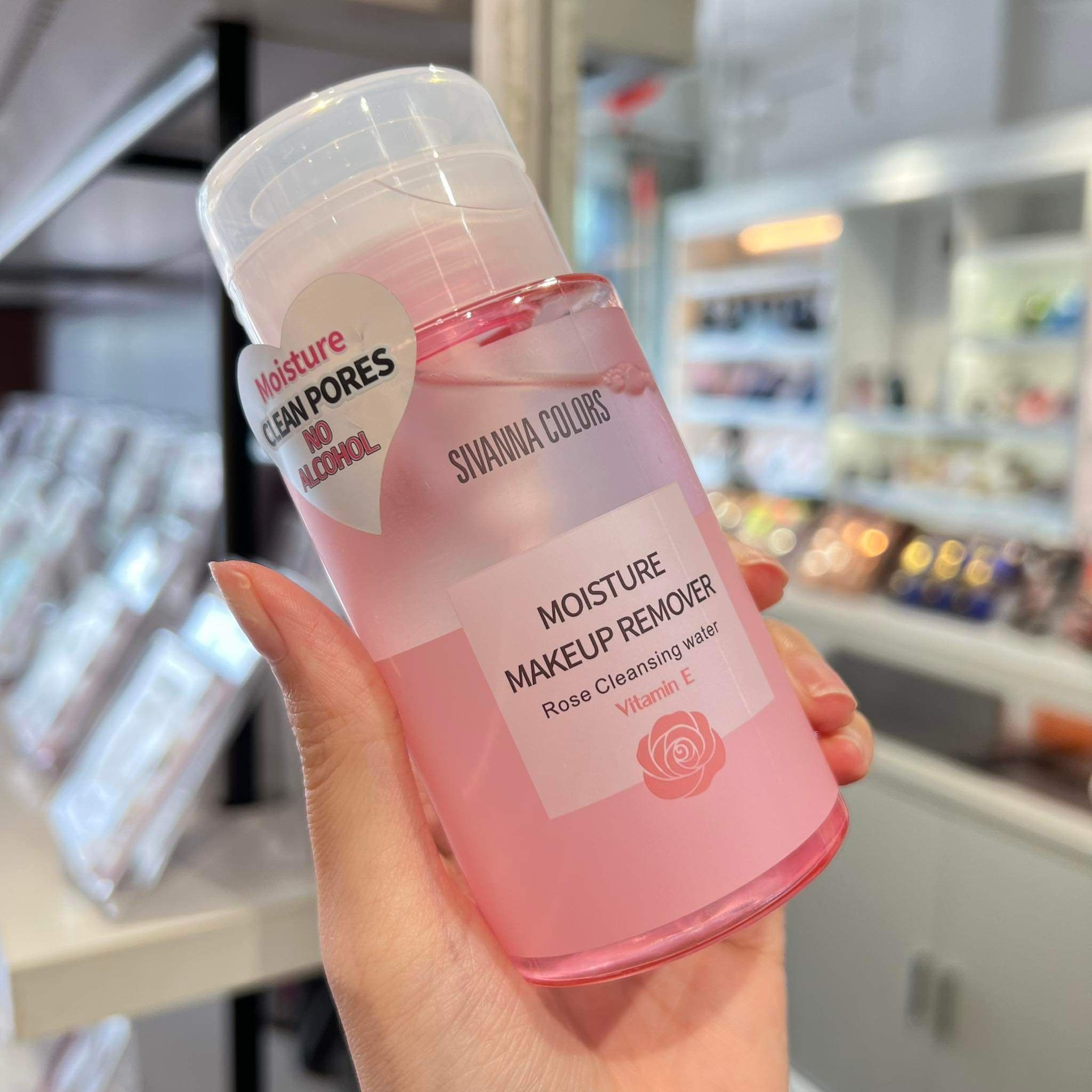 Moisture Clean Pores nước tẩy trang dưỡng ẩm chiết xuất từ hoa hồng thương hiệu Sivanna Colors (chính hãng Thái Lan)