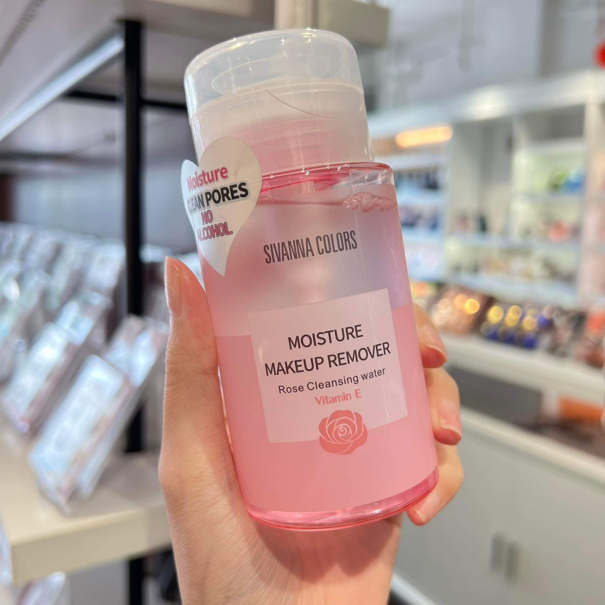 Moisture Clean Pores nước tẩy trang dưỡng ẩm chiết xuất từ hoa hồng thương hiệu Sivanna Colors (chính hãng Thái Lan)