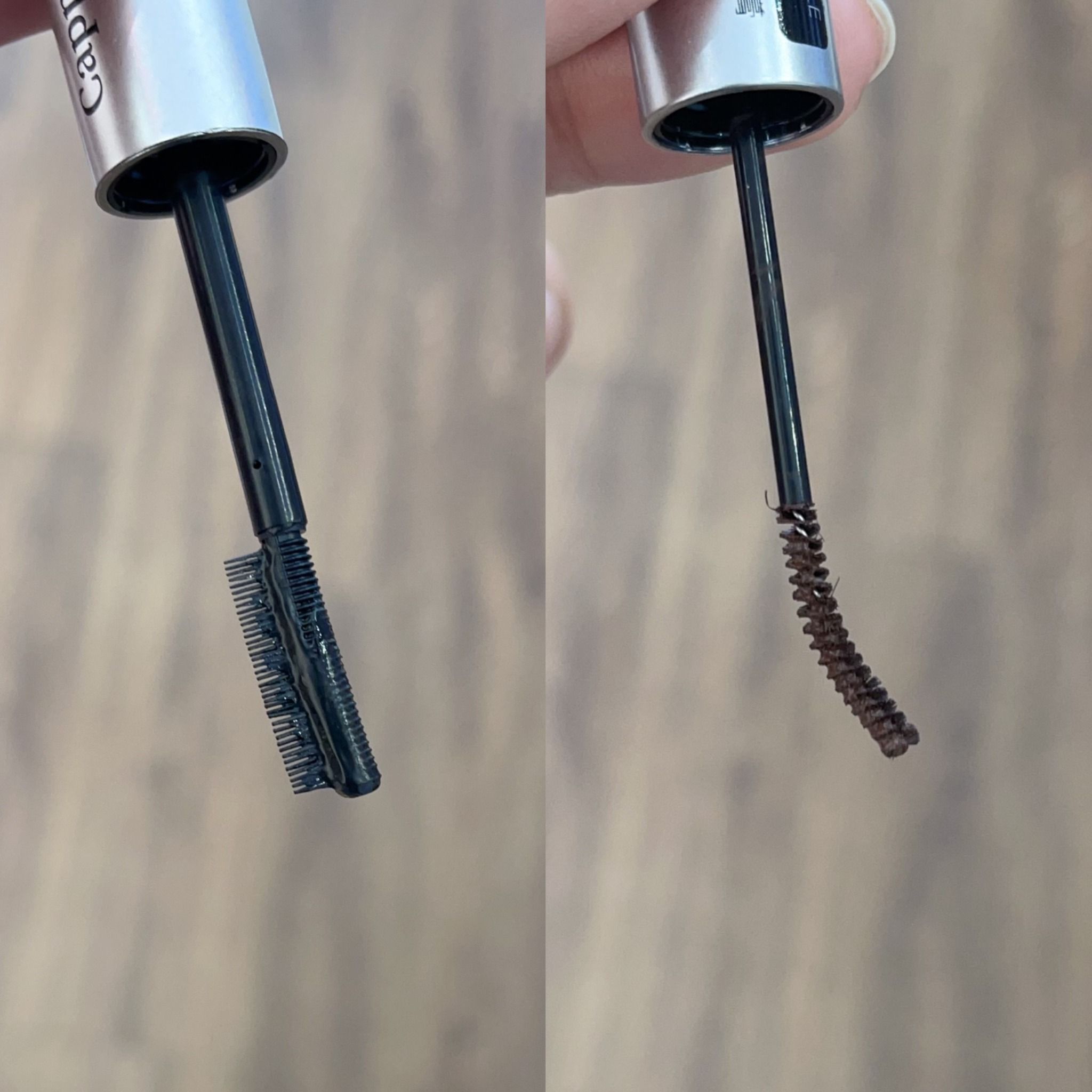 Volumizing Double Curl mascara 2 đầu nâu đen siêu tiện lợi thương hiệu Cappuvini