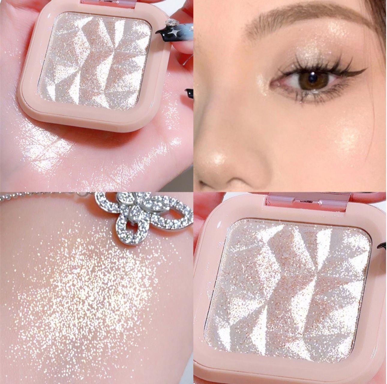 Know you letter hộp phấn nén bắt sáng higlight hình vuông cute xinh xỉu thương hiệu Tati Beauty