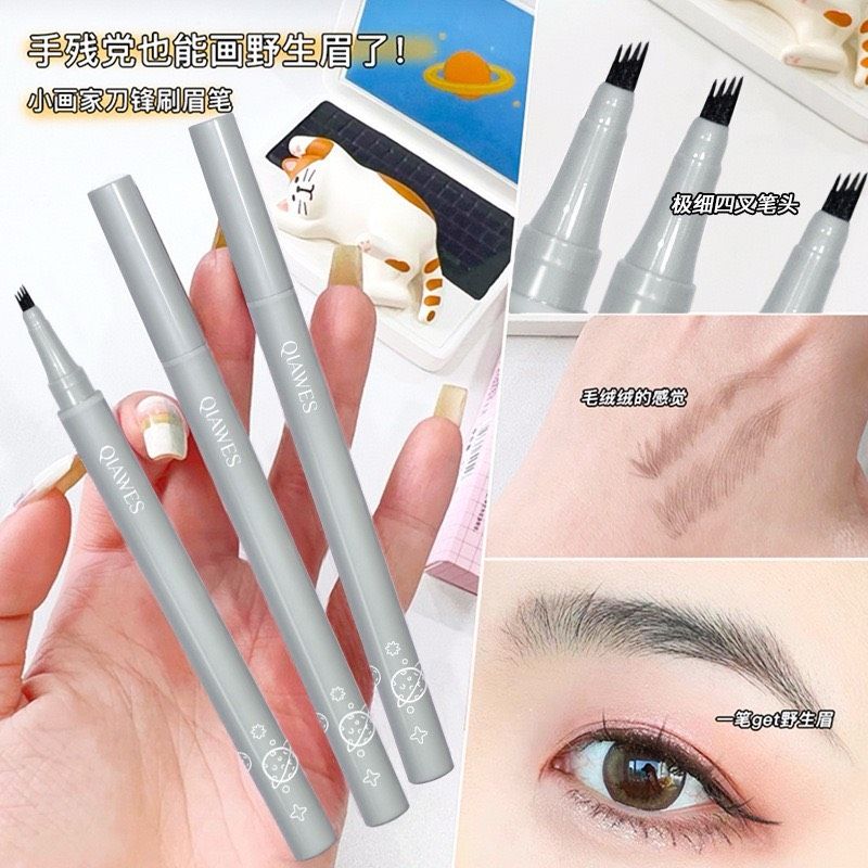 Qiawes bút phẩy chân mày và mi dưới