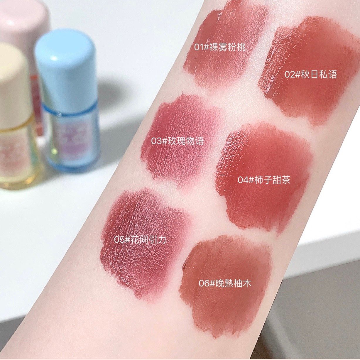 Powder Mist bộ sưu tập son kem lì mini với màu sắc xinh xĩu cho các nàng thương hiệu Gege Bear