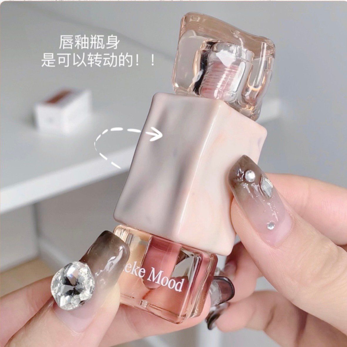 Ice Block bộ sưu tập son kem lì với thiết kế như khối pha lê vô cùng sang trọng thương hiệu Keke Mood