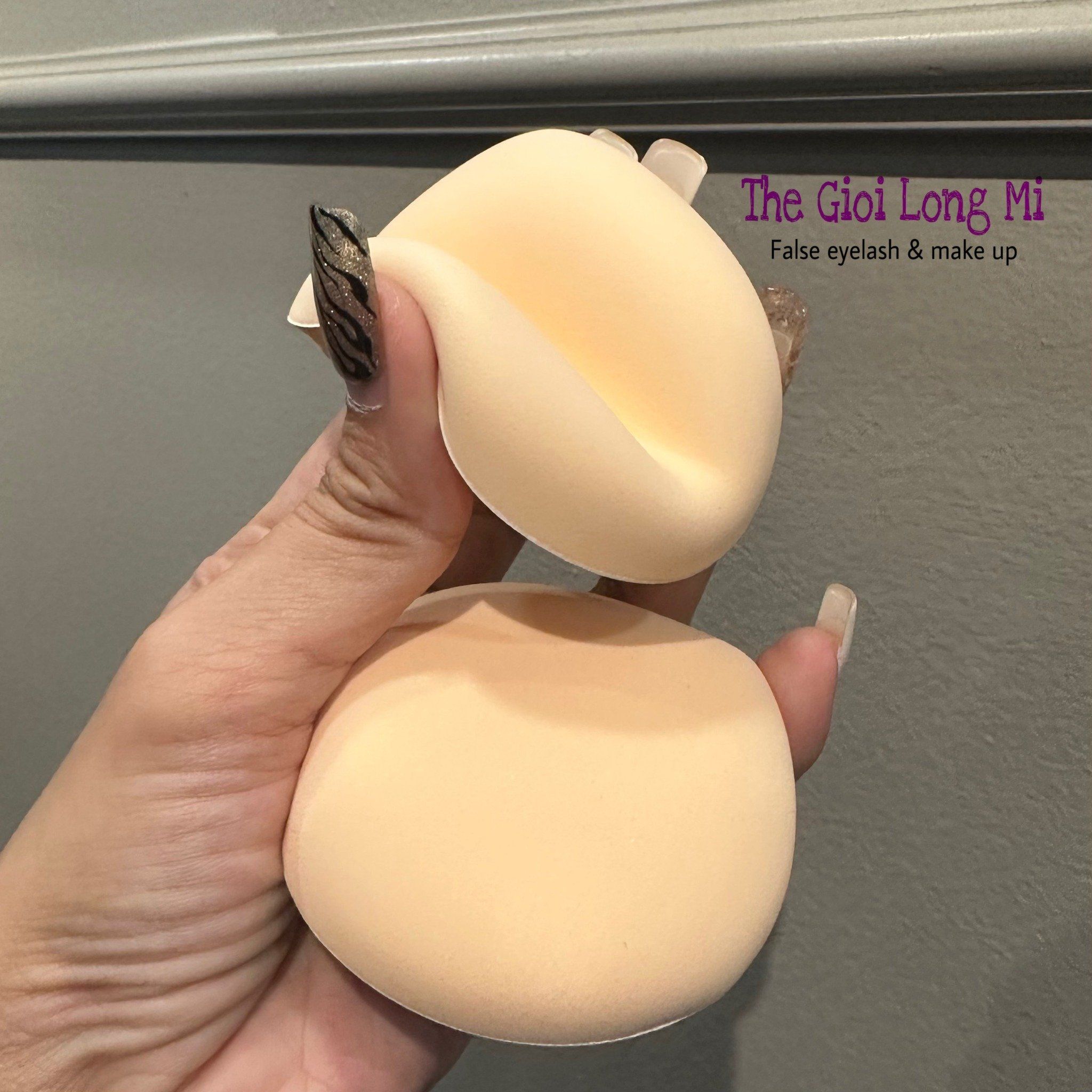 Mút tán phấn nền hình giọt nước size XL siêu mềm mịn