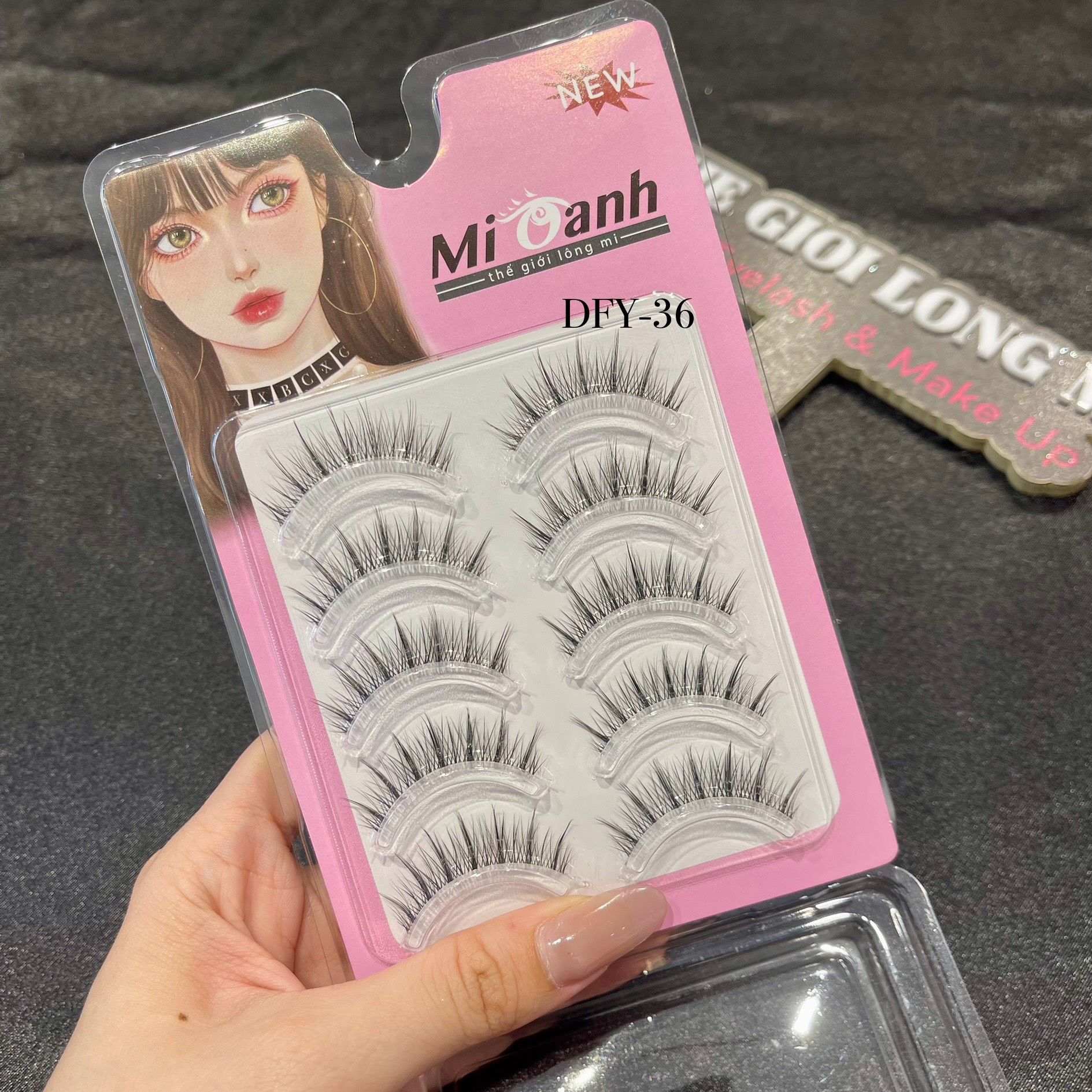 DFY-36 hộp lông mi lông chồn 5 cặp thương hiệu Mi Oanh