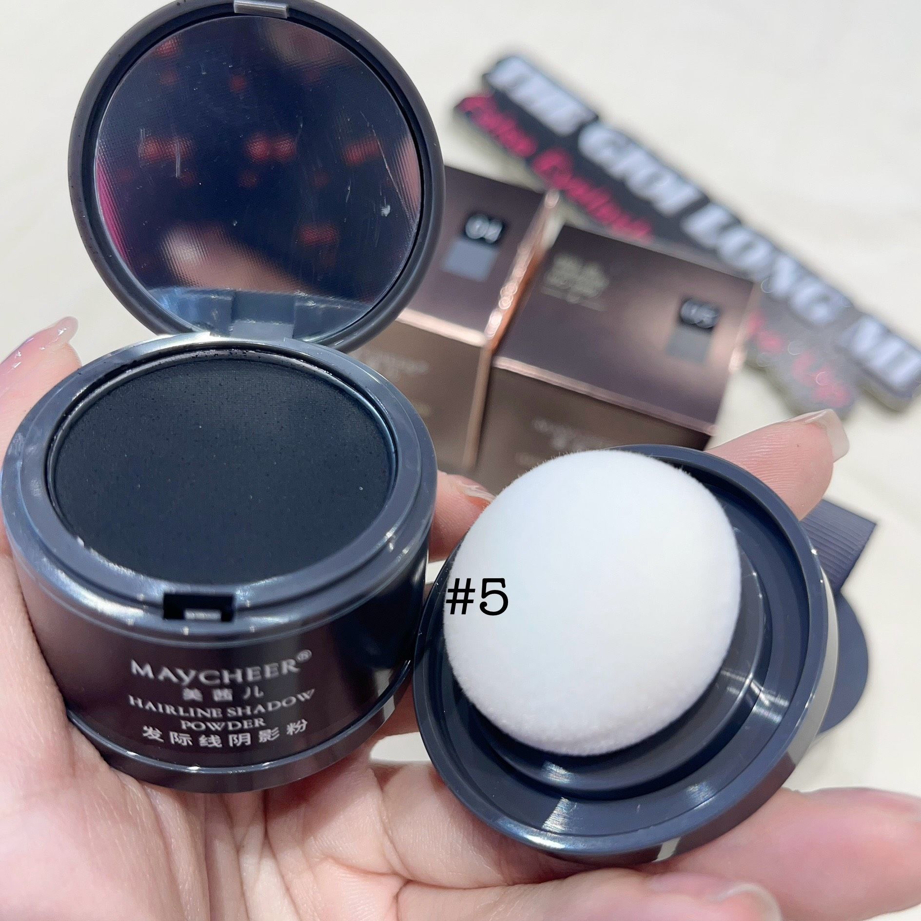 Maycheer hairline shadow powder phấn phủ che hói cho tóc