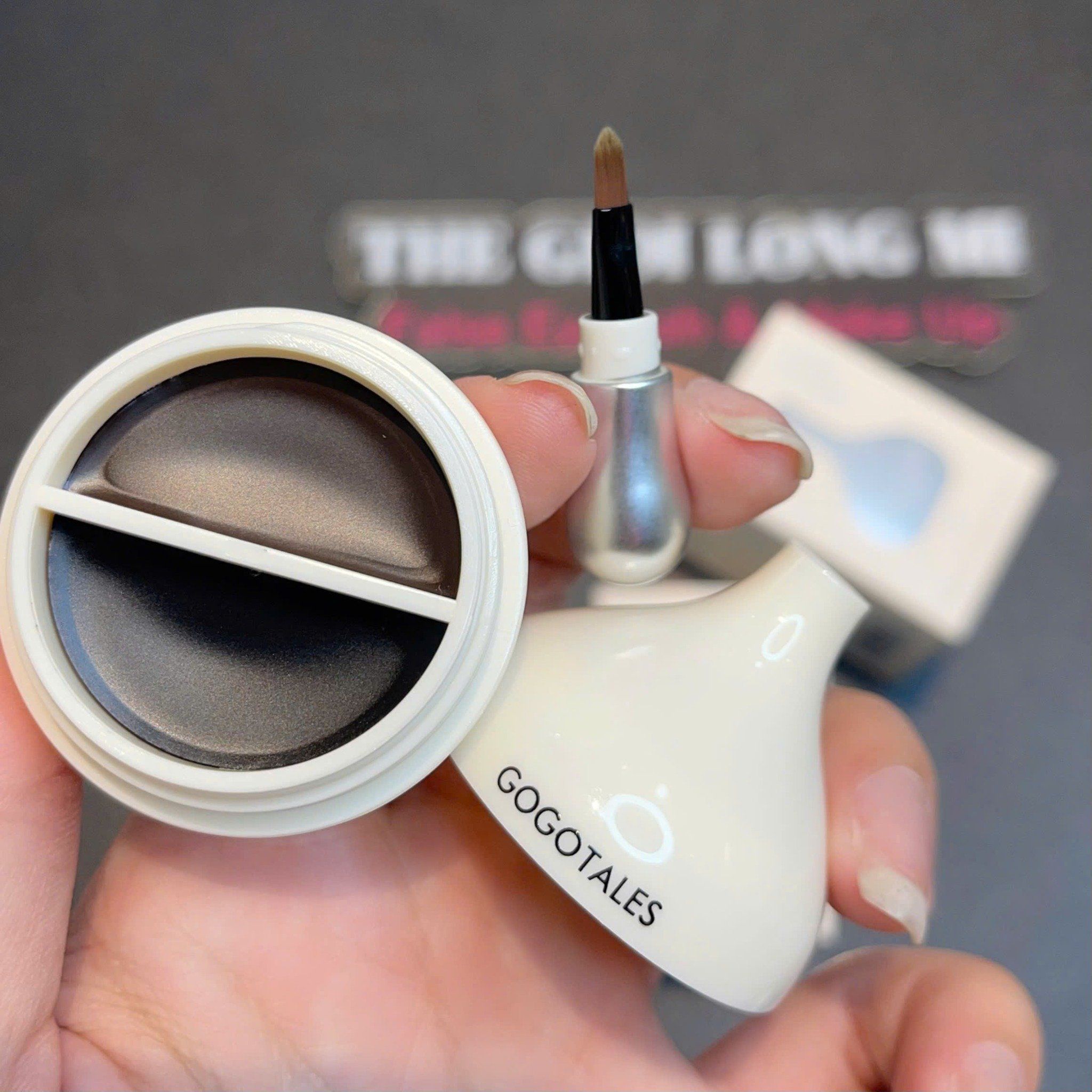 Two-tone eyeliner hộp sáp kẻ mắt 2 màu tiện lợi thương hiệu Gogotales