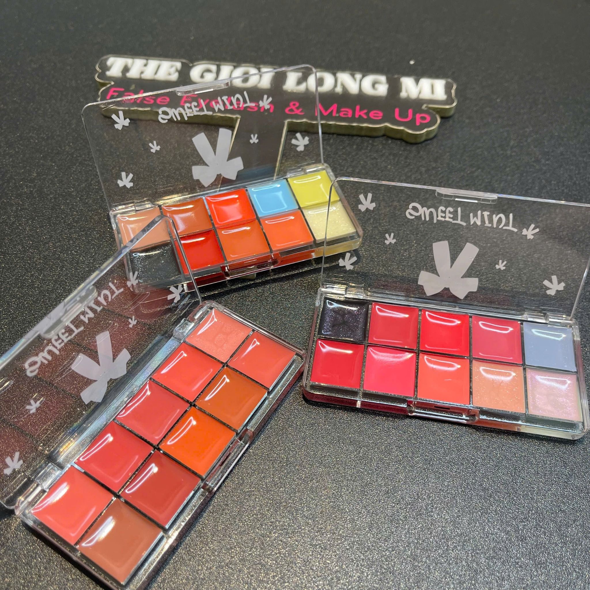 Jelly lipstick pallete khay son 10 màu thương hiệu Sweetmint