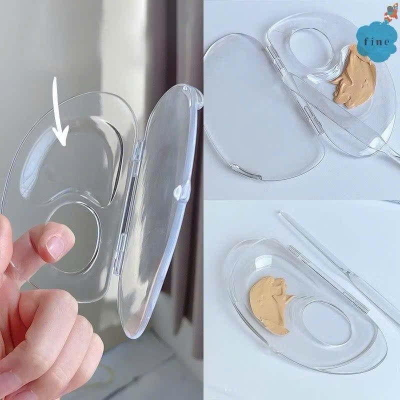 Bộ khay tán kem nền bằng nhựa trong suốt