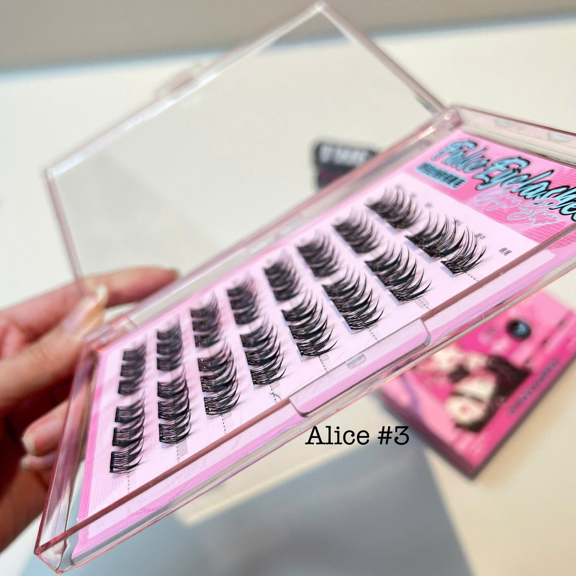 #03 Alice Style - Hộp Lông Mi Giả Tự Nối Có Keo Sẵn (48 Cụm