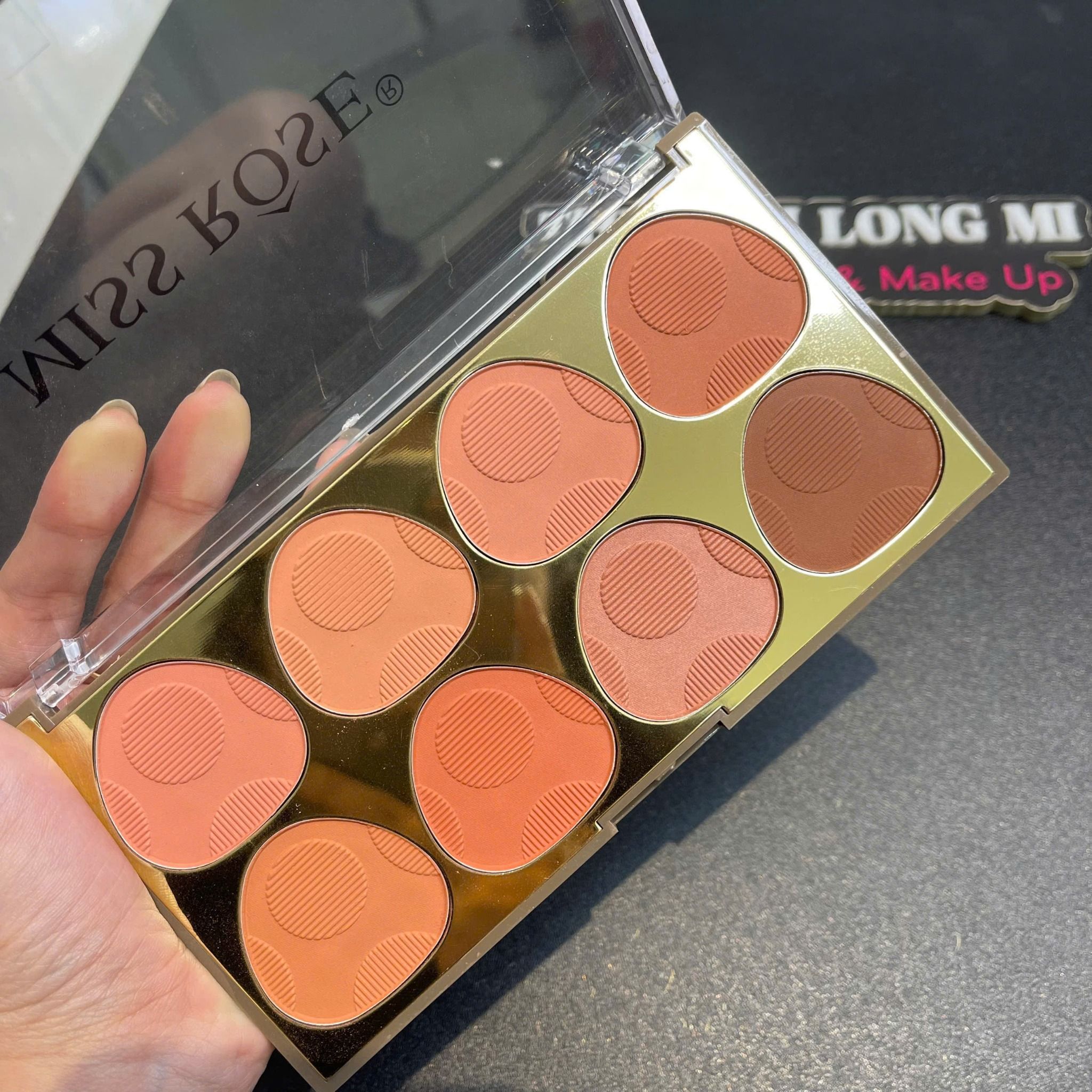 Rubor en Polvo bảng phấn má hồng 8 ô thương hiệu Miss Rôse