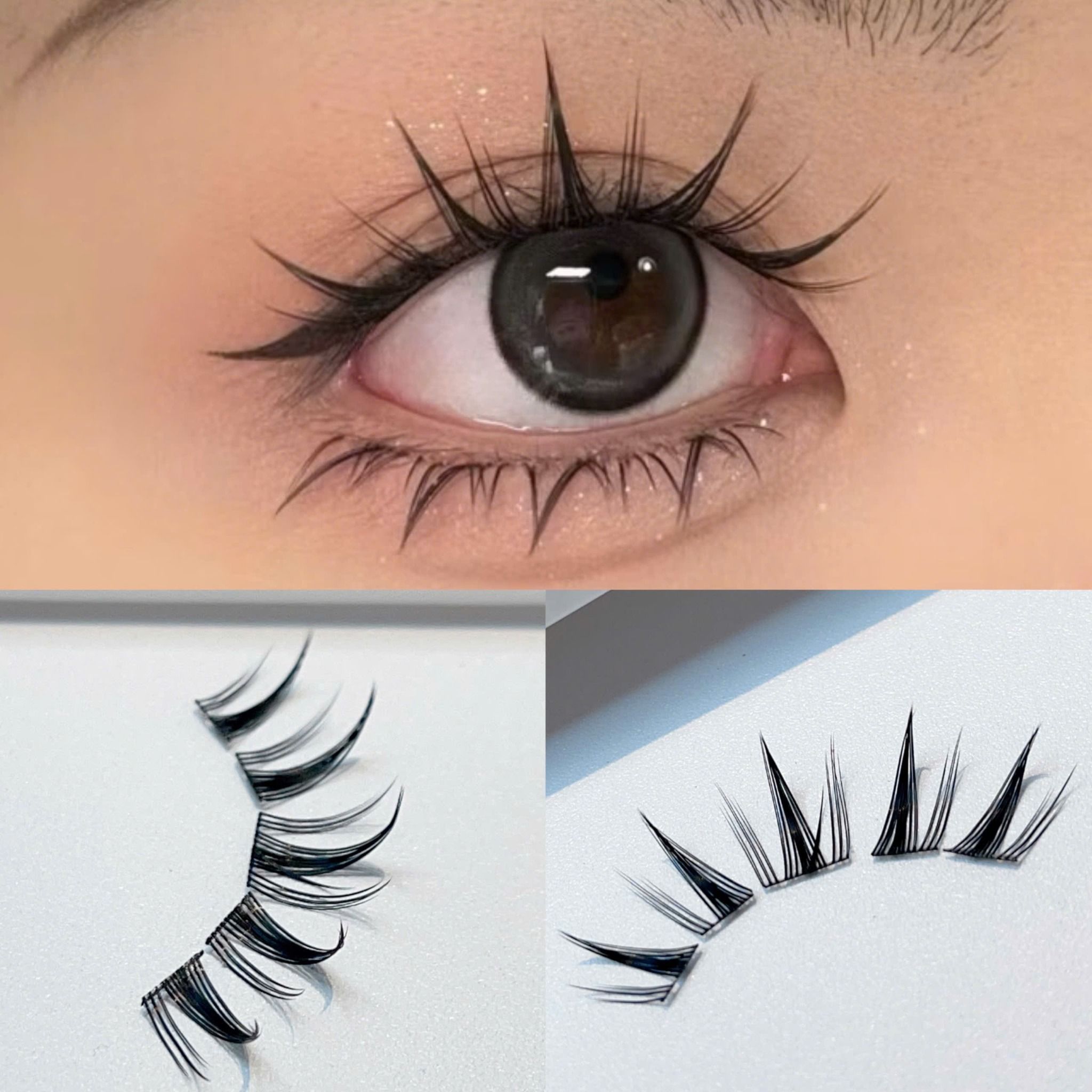 Liang Qiao hộp lông mi 32 cặp tự nối tại nhà kiểu dáng sole ấn tượng