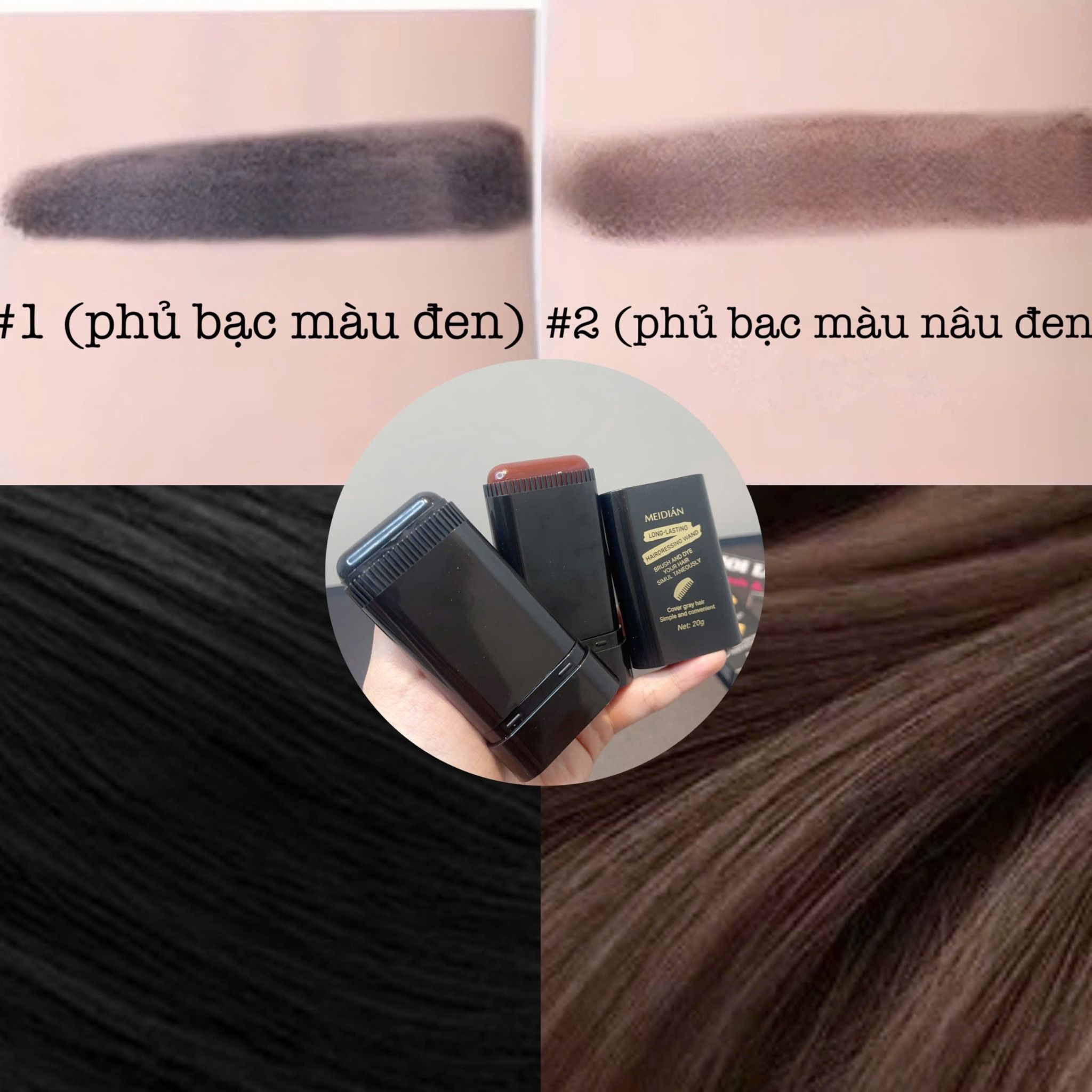 Hairdressing Wand phấn phủ che tóc hói thương hiệu Meidían