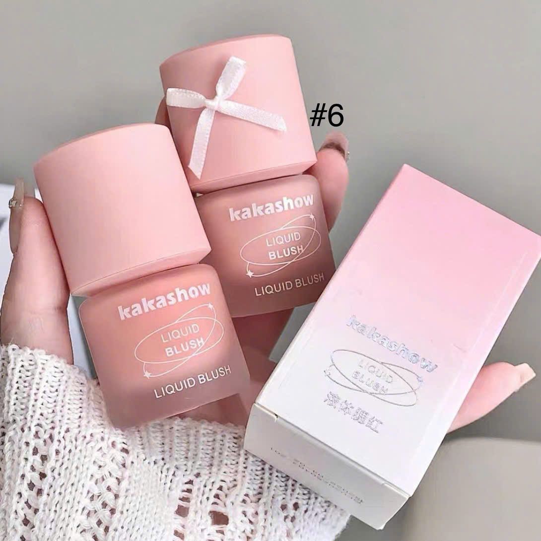 Kakashow ribbon liquid blush má hồng kem cột nơ xinh xắn