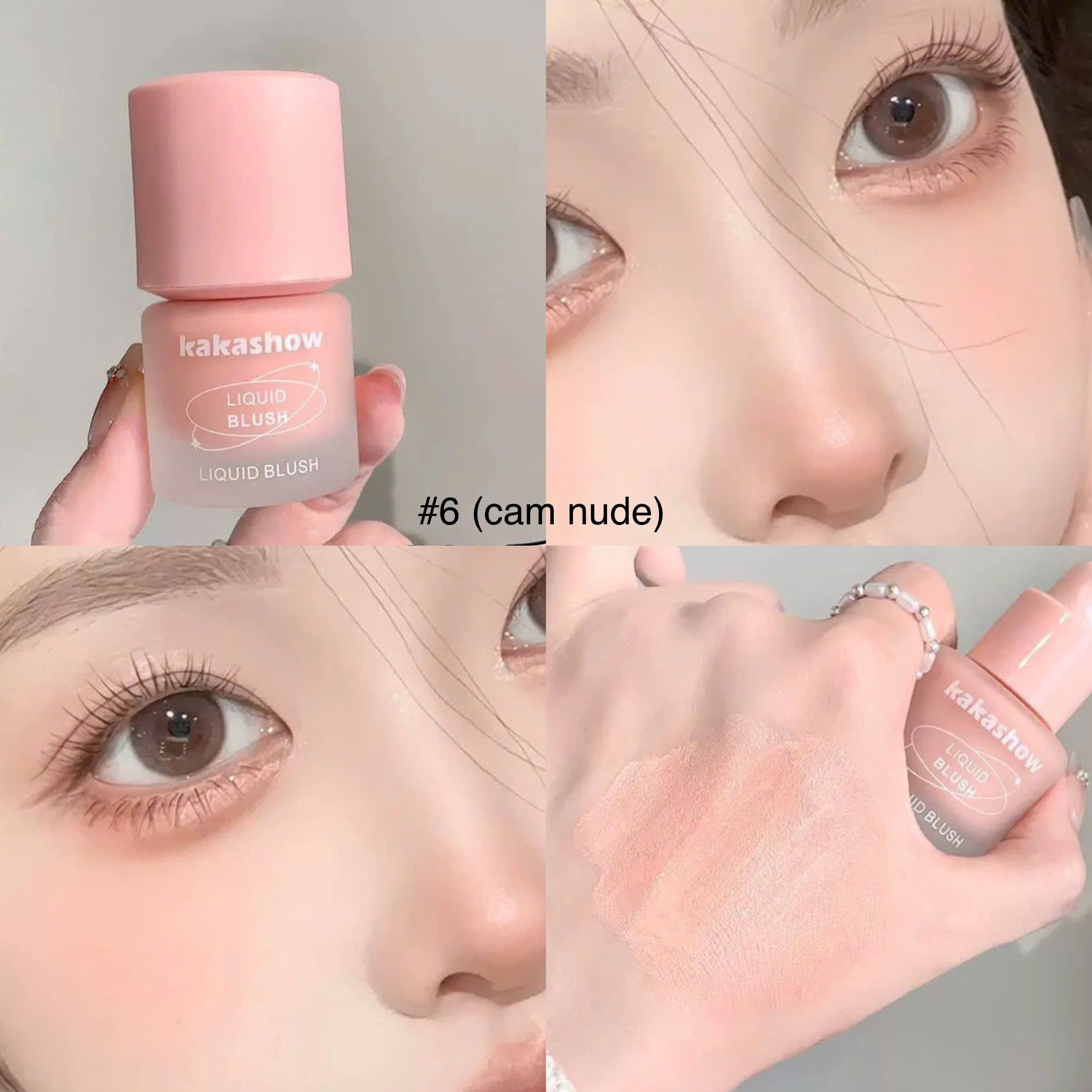 Kakashow ribbon liquid blush má hồng kem cột nơ xinh xắn