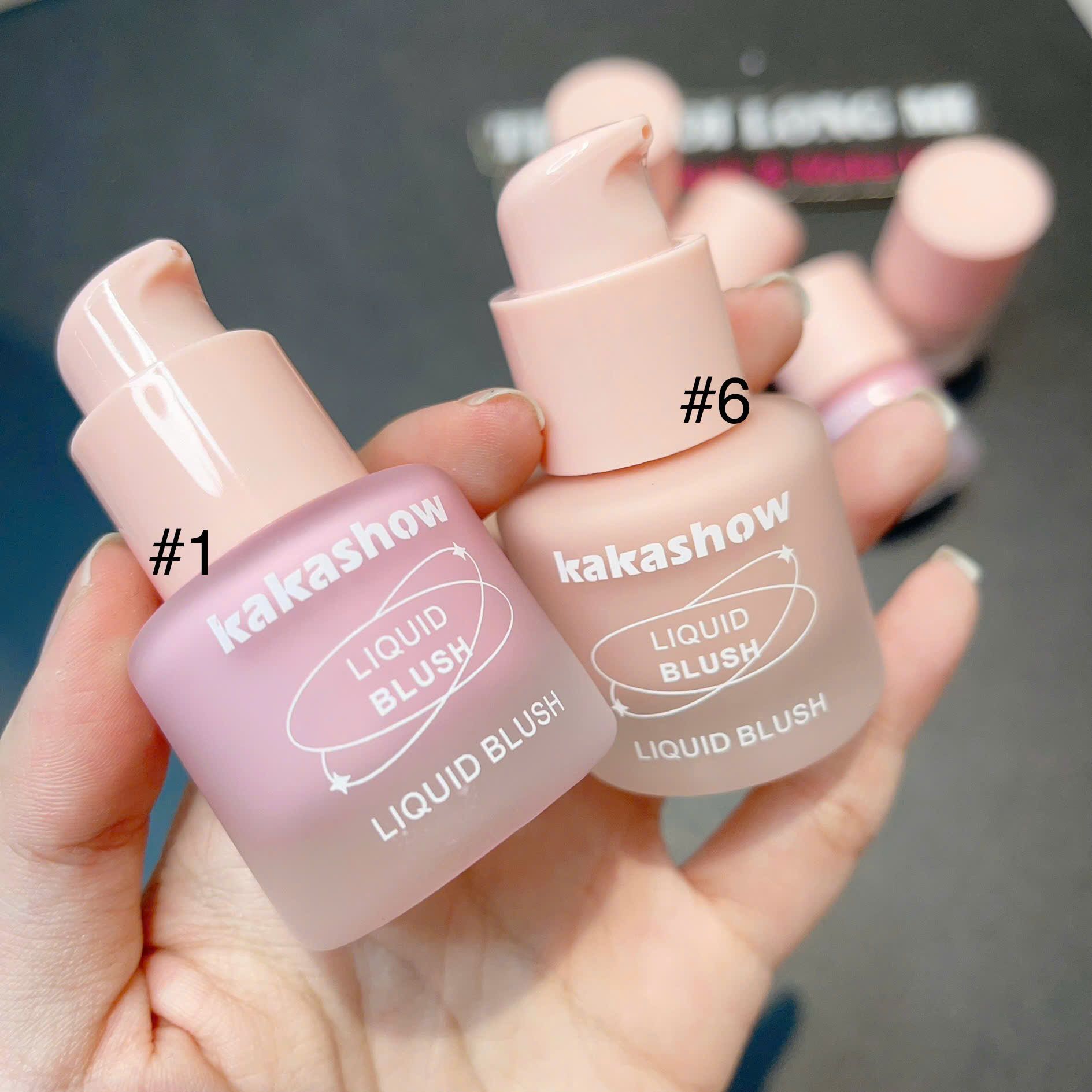 Kakashow ribbon liquid blush má hồng kem cột nơ xinh xắn