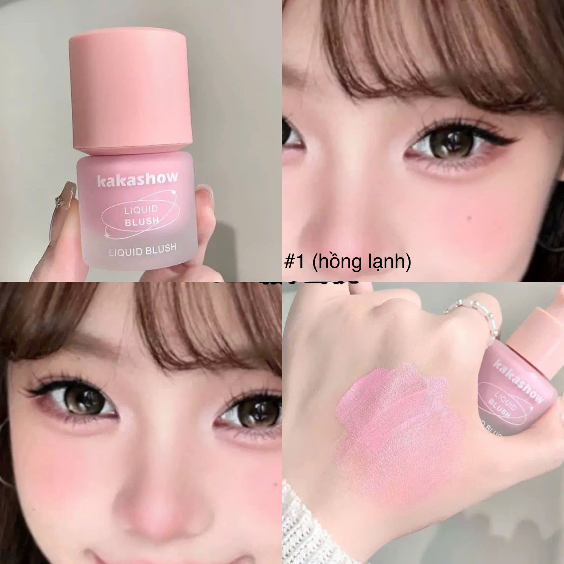 Kakashow ribbon liquid blush má hồng kem cột nơ xinh xắn