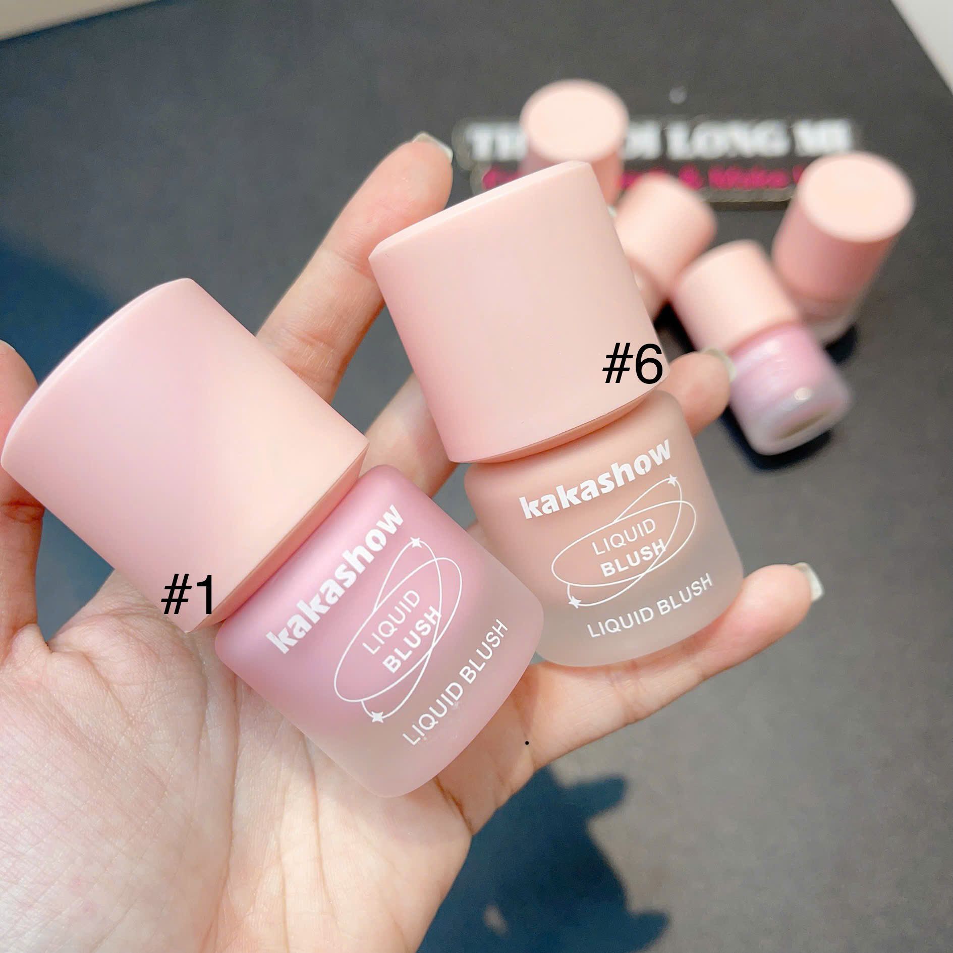 Kakashow ribbon liquid blush má hồng kem cột nơ xinh xắn