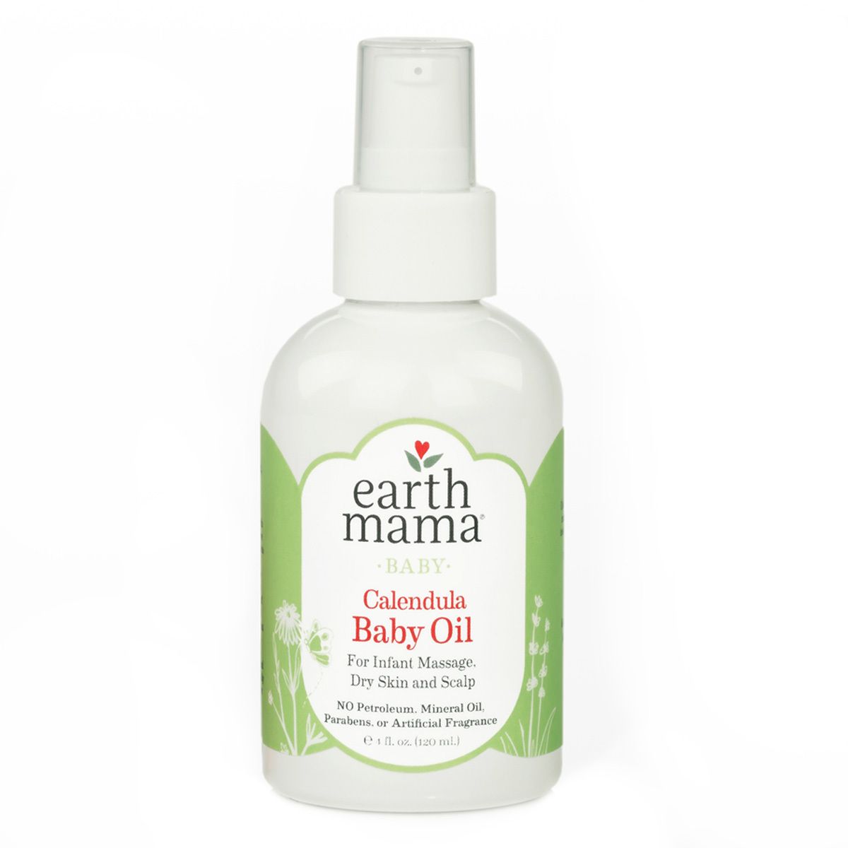 Dầu massage cho bé Earth Mama Calendula Baby Oil 120ml 