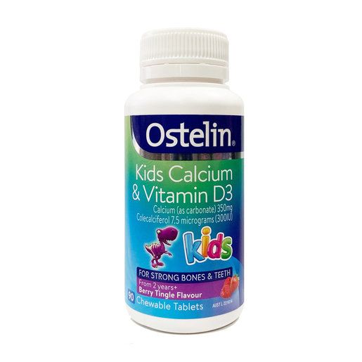 Viên Ngậm Ostelin Kids Calcium Và Vitamin D3 90 viên (2-13 tuổi)