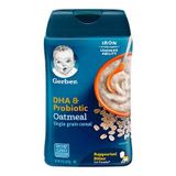  Bột Ăn Dặm Gerber DHA & Probiotic Oatmeal Baby Cereal, 8 oz 