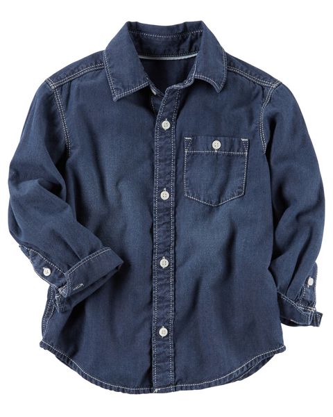 Áo sơ mi Carter Denim Button-Front Shirt Toddler Boy