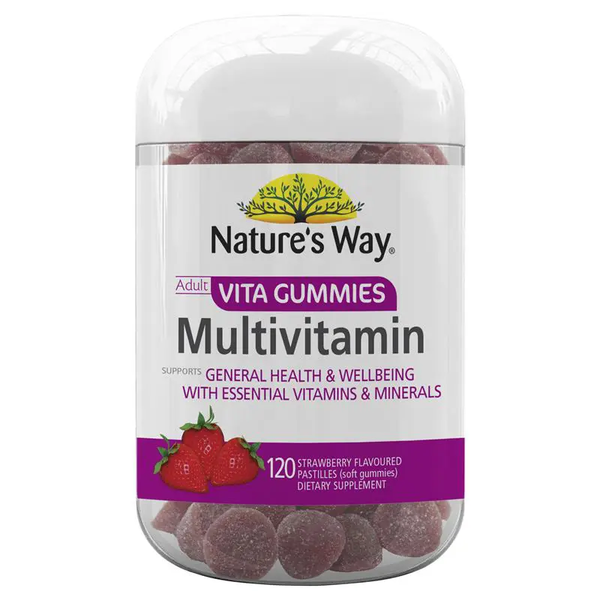 Kẹo Nature's Way Vita Gummies Bổ Sung Vitamin Cho Người Lớn 120 Viên SKU:9314807025533