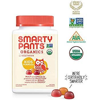 Kẹo dẻo bổ sung vitamin hữu cơ cho trẻ Smarty Pants, 120 viên