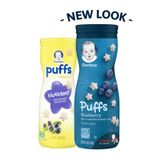  Bánh ăn dặm Gerber Graduates Puffs Cereal Snack- vị Blueberry 