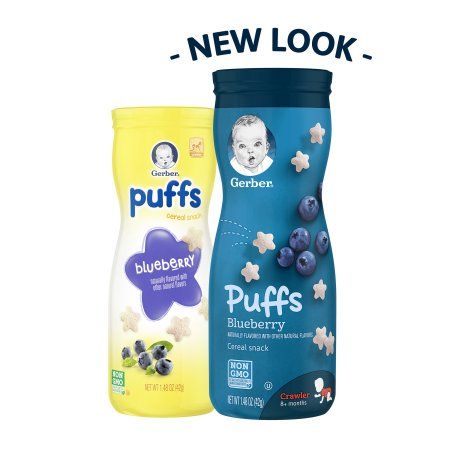  Bánh ăn dặm Gerber Graduates Puffs Cereal Snack- vị Blueberry 