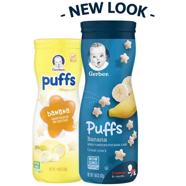  Bánh ăn dặm Gerber Graduates Puffs Cereal Snack-Vị Chuối 