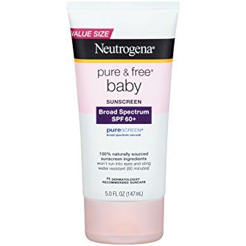  Chống Nắng Neutrogena Pure & Free Baby Suncreen Lotion SPF 60, 147ml (5oz) 