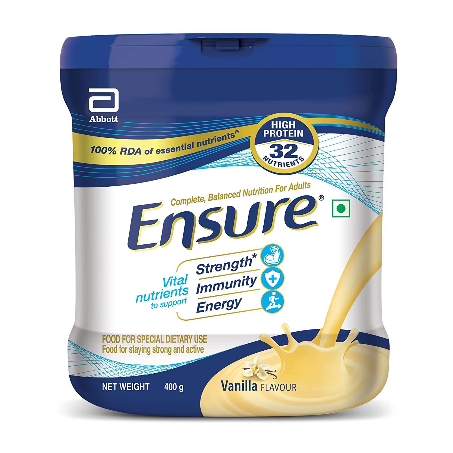  Sữa Ensure Balanced Adult Nutrition Health Drink - 400g  (Vanilla) 