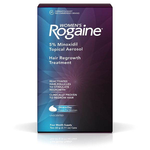  Mọc tóc nữ Rogaine Hair Regrowth Treatment Foam, 5% Minoxidil, 4 tháng 