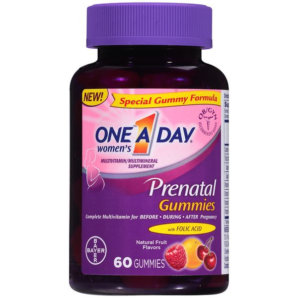 Kẹo Dẻo Bổ Sung Vitamin Cho Bà Bầu One A Day Prenatal Gummies 60 Viên