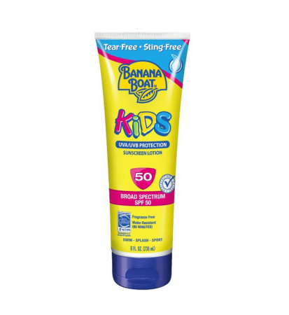  Chống nắng Banana Boat Kid's Tear Free Sunscreen Lotion, spf 50, 8 oz 