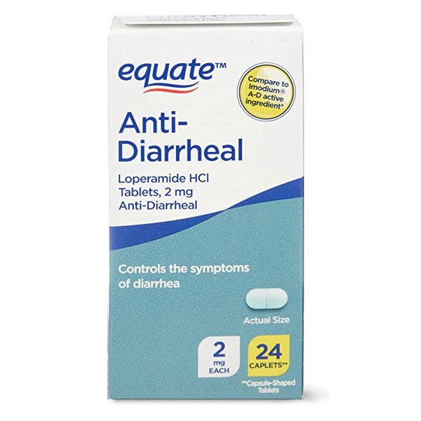 Viên uống điều trị tiêu chảy Equate Anti Diarrheal 2mg 24 viên